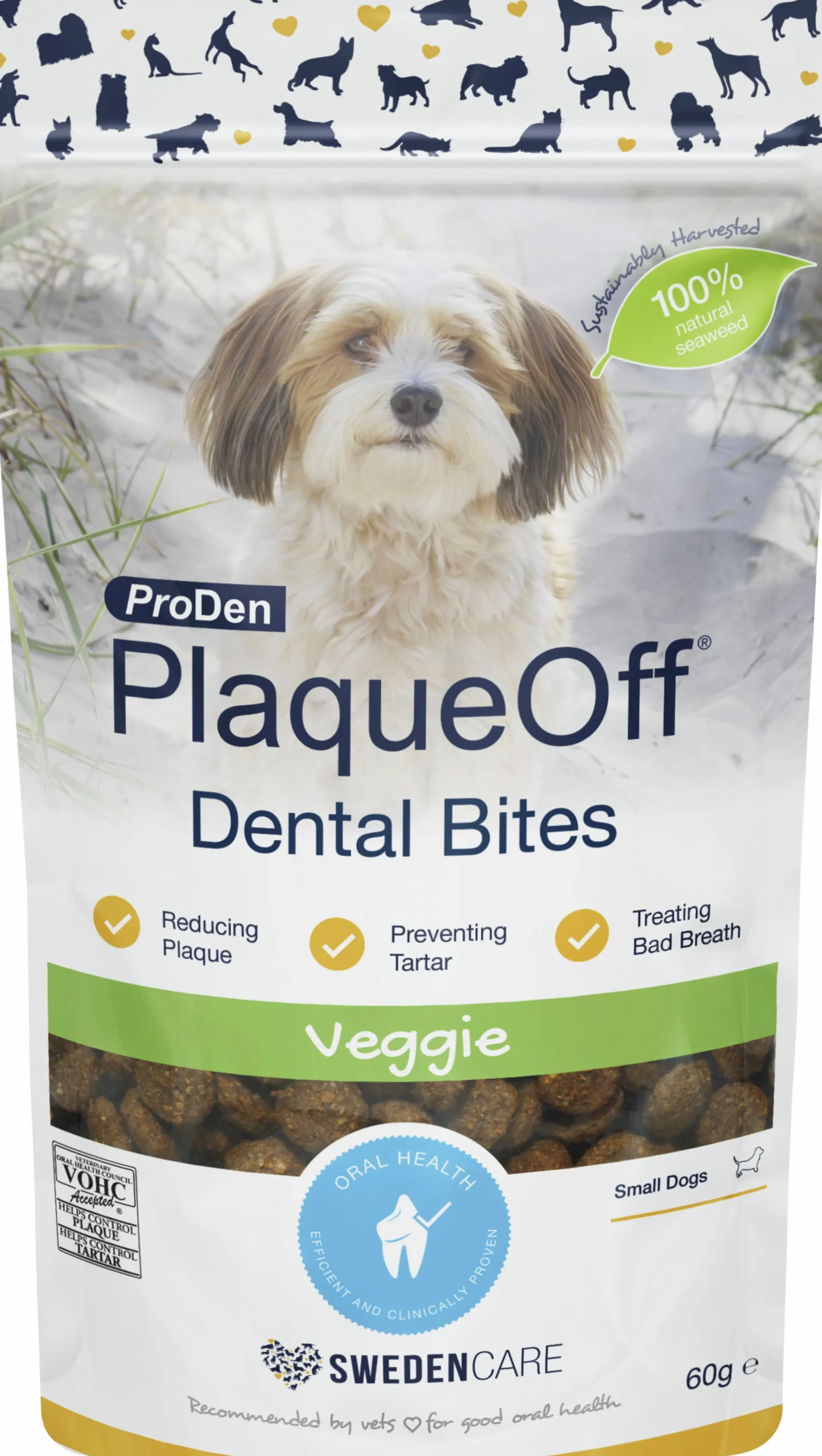 Hundgodis PlaqueOff Dental Bites 60g>ProDen PlaqueOff Best