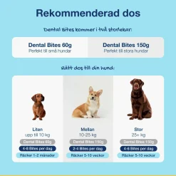 Hundgodis PlaqueOff Dental Bites 150g><noscript><img width=