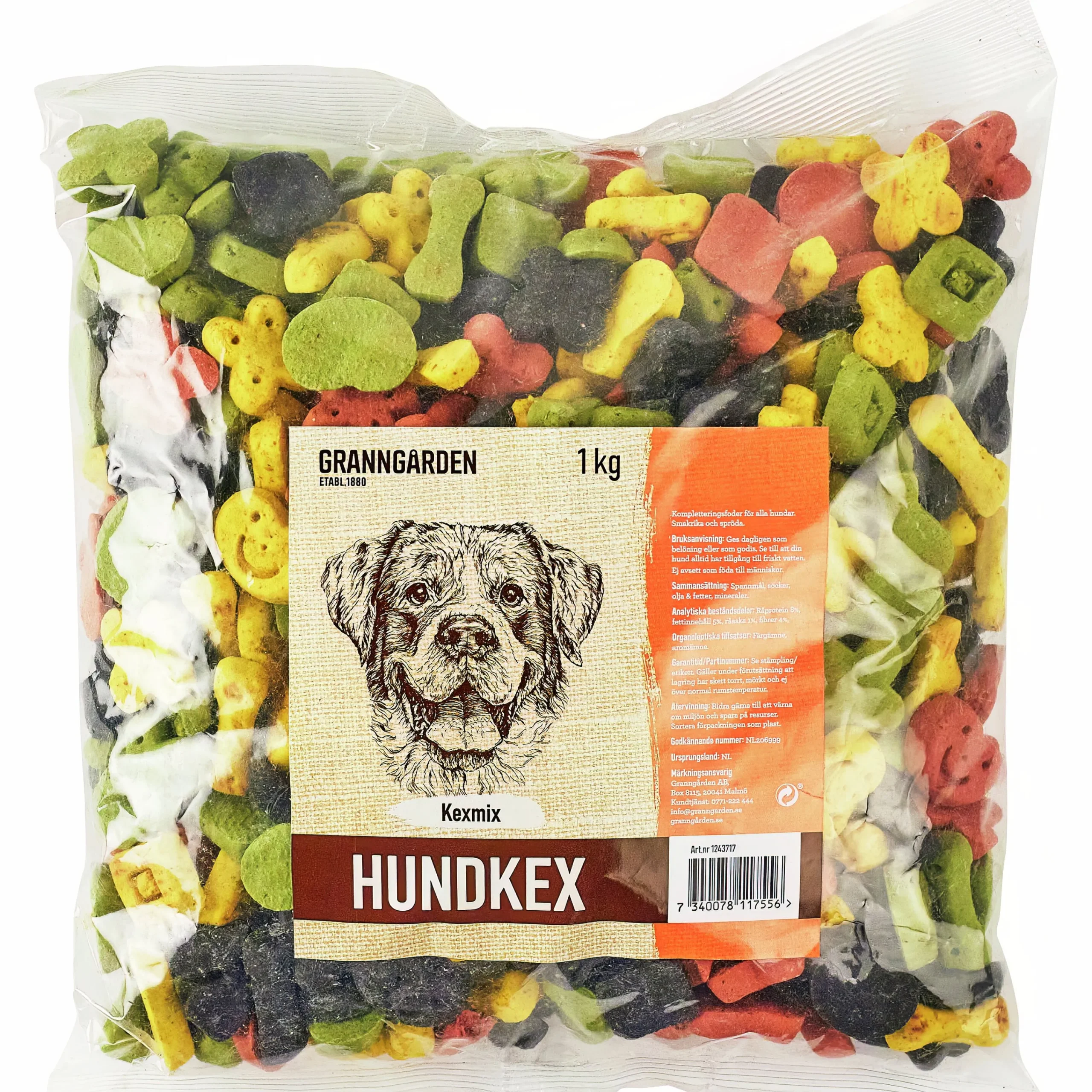 Hundkex Kexmix 1kg>Granngården Discount