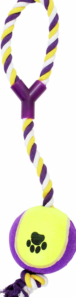 Hundleksak Rep med Boll Lila XL 53cm>Dogman New