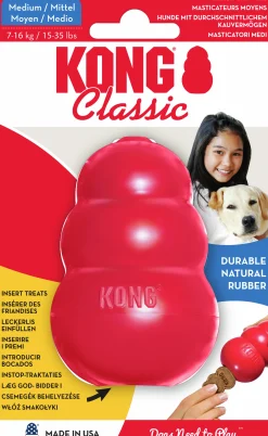 Hundleksak Classic Röd M>Kong Outlet