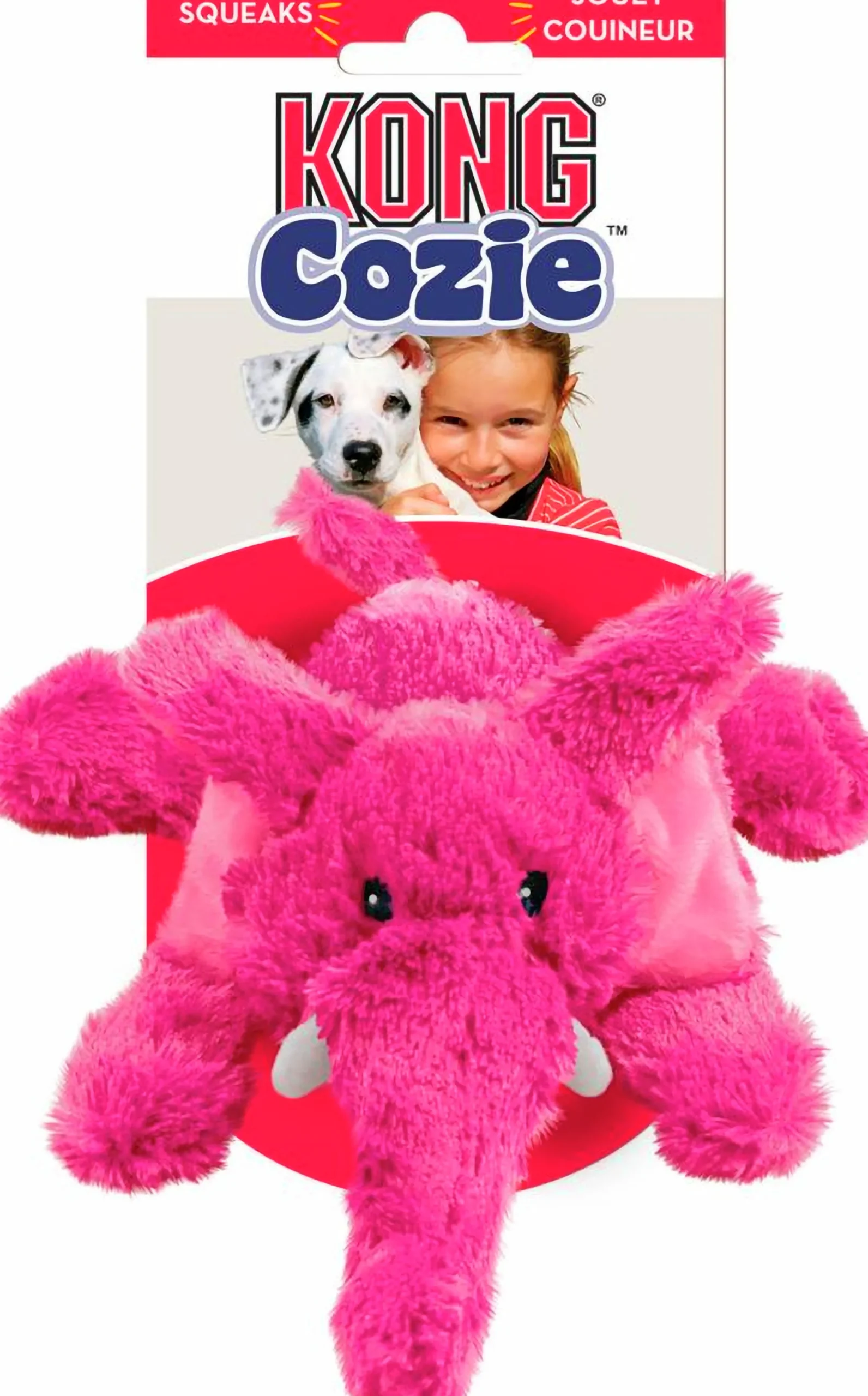 Hundleksak Cozie Brights Blandade figurer M>Kong
