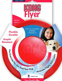 Hundleksak Flyer Röd L Ø23cm><noscript><img width=