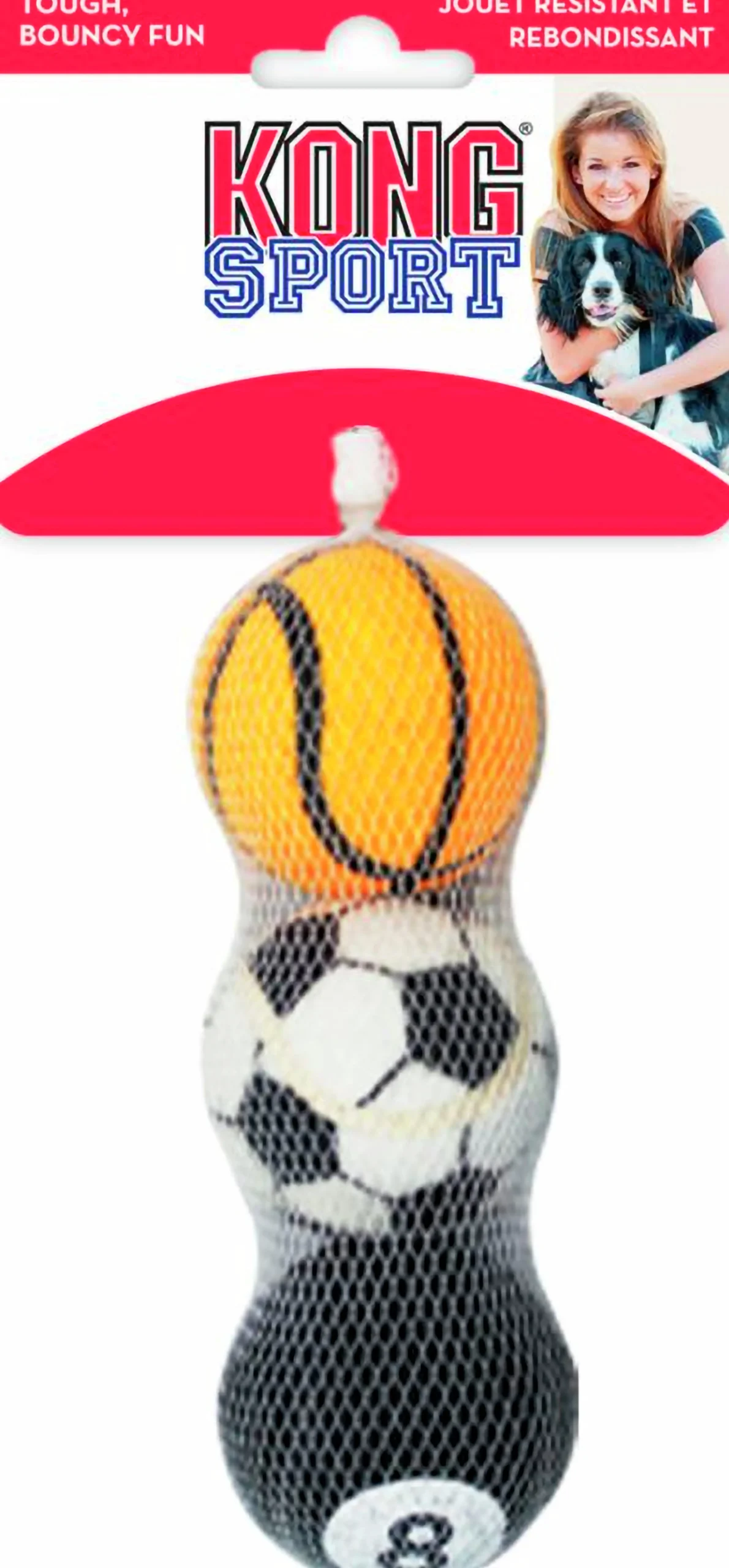 Hundleksak Sport Balls Flerfärgade M 3-p>Kong Online