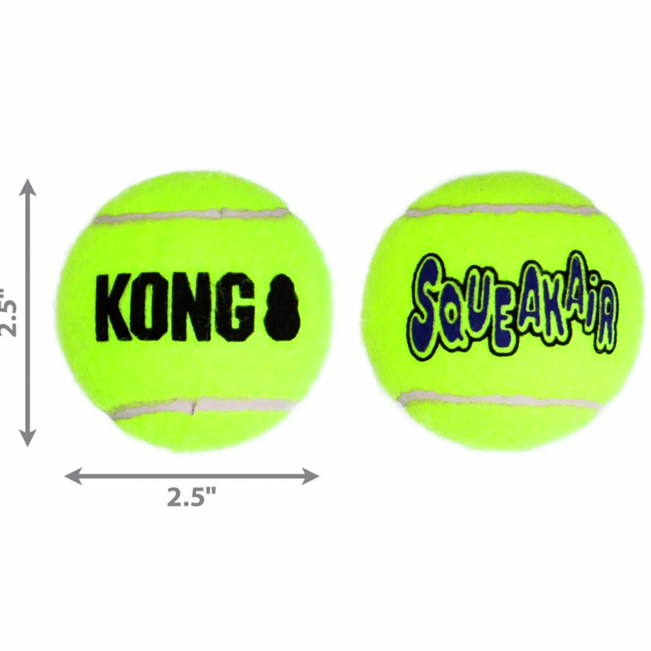 Hundleksak SqueakAir Balls M 3-p>Kong Hot