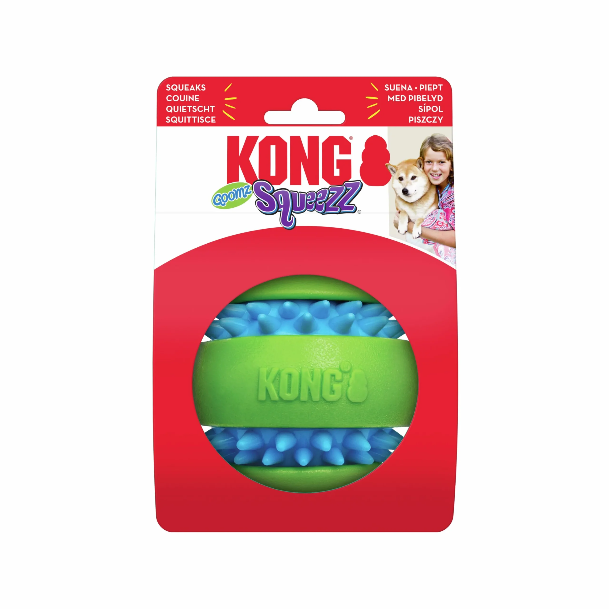 Hundleksak Squeezz Gooz Ball>Kong New