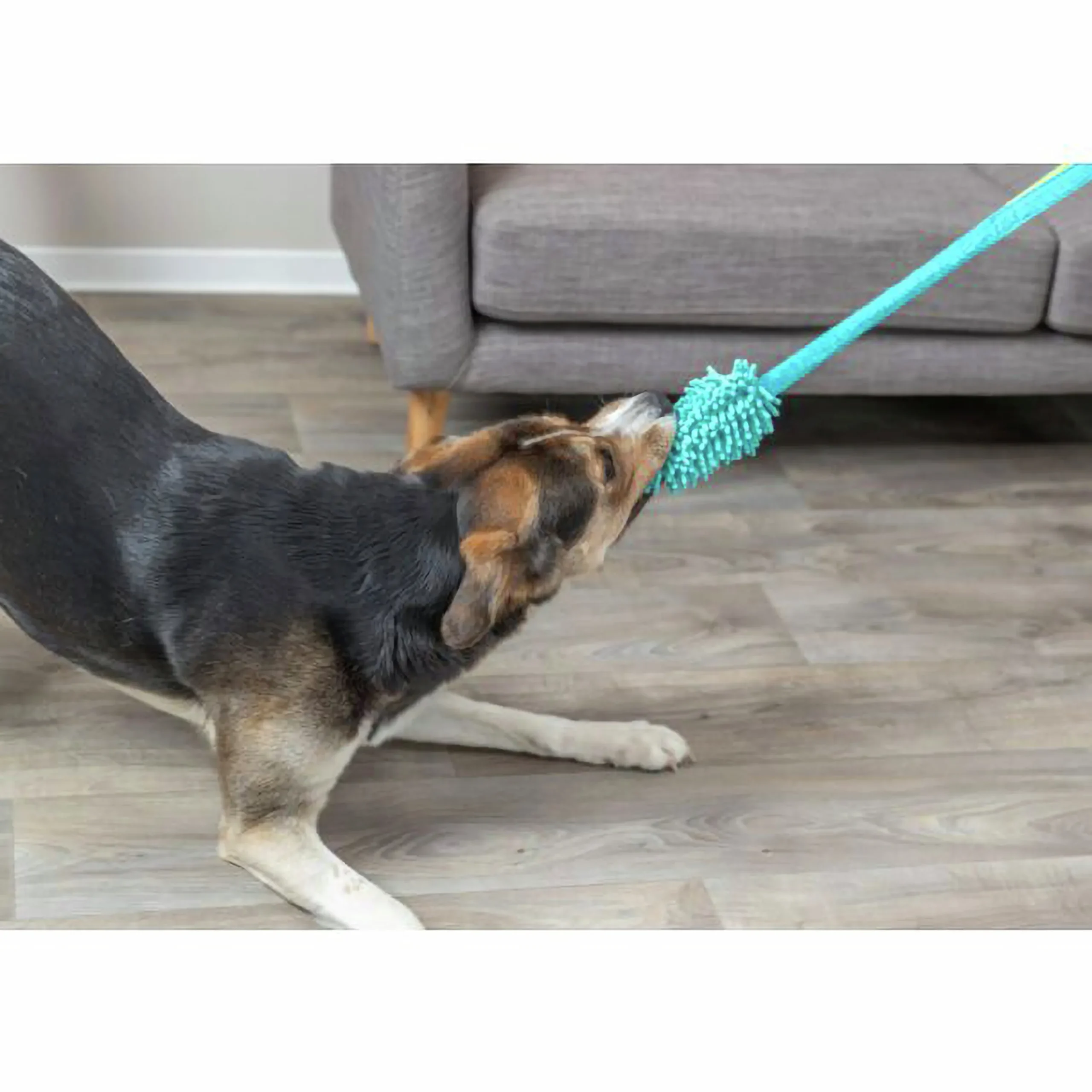 Hundleksak Bungee Dummy handtag Blandade färger 47cm>Trixie Clearance