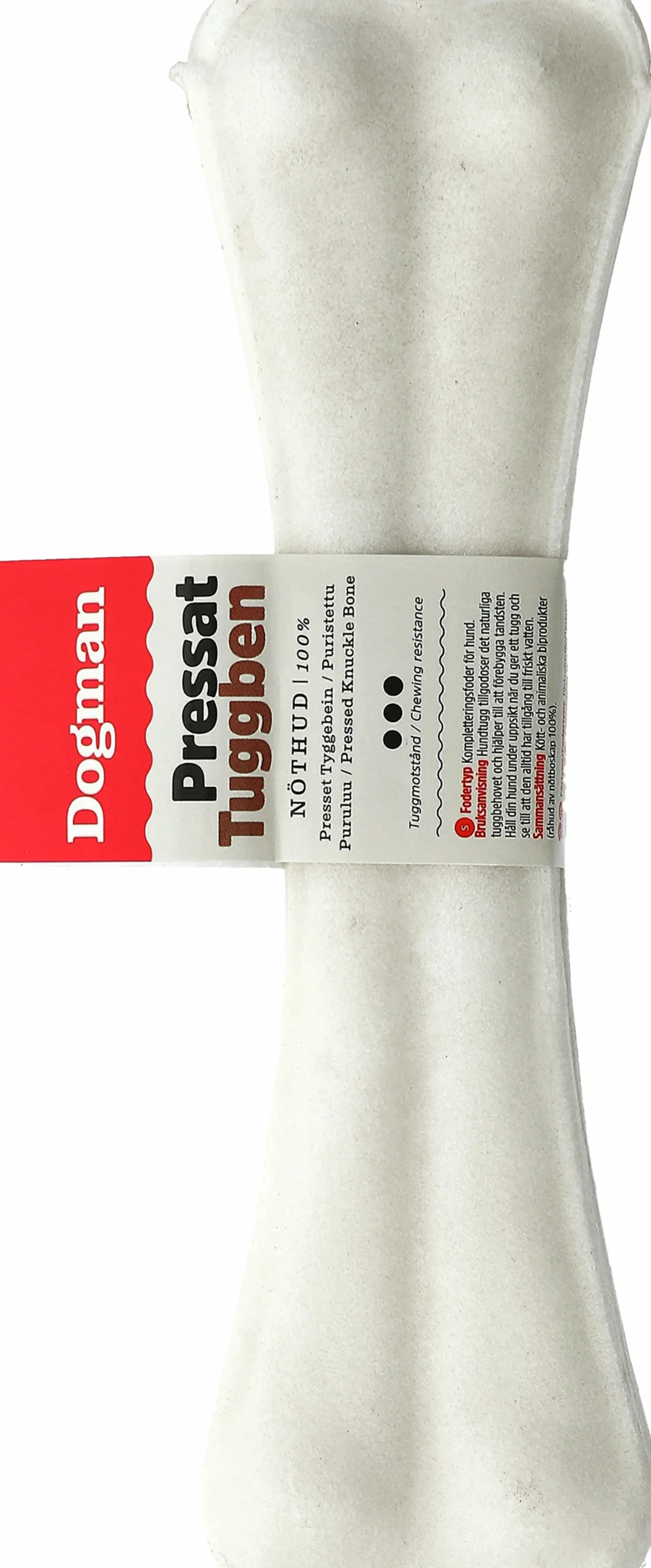 Hundtugg Tuggben Vit M 21,5cm>Dogman
