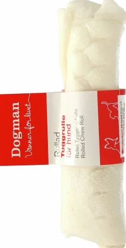 Hundtugg Tuggrulle Vit 12,5cm>Dogman Online