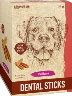 Hundtugg Dental Sticks Lamm L 28-p>Granngården Clearance