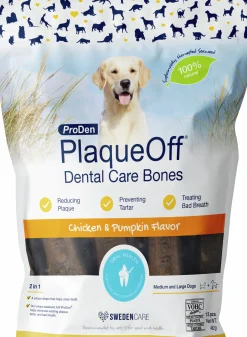 Hundtugg PlaqueOff Dental Bones Chicken/Pumpkin 482g 13-p>ProDen PlaqueOff New