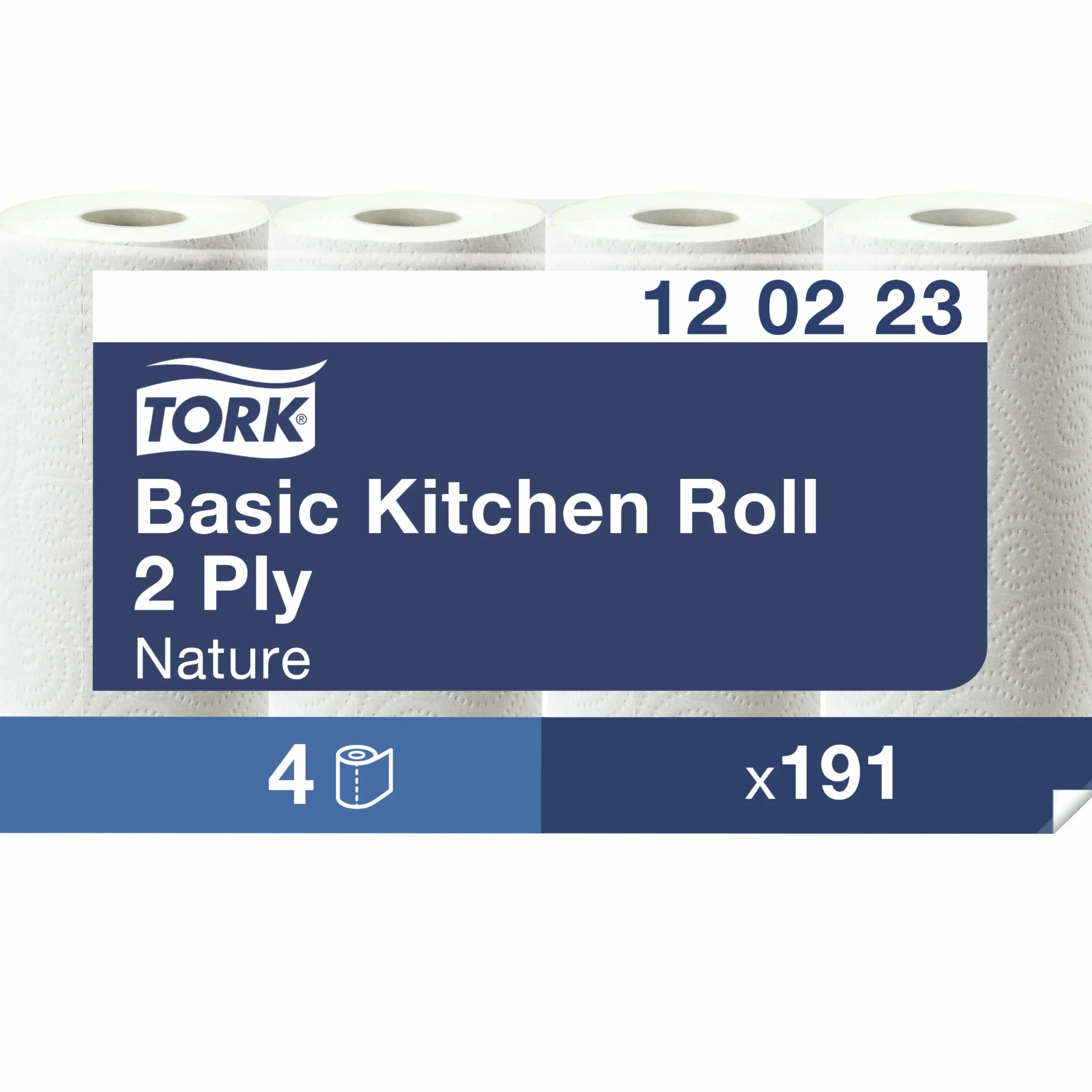 Hushållspapper Basic 2-lagers 4 rullar x 26 m (120223)>Tork