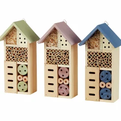 Insektshotell Blandade färger 13x8,5x26cm>Grouw Outlet
