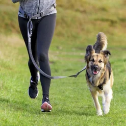 Joggingbälte/koppel Handsfree Midjebälte Grå 75–120cm>Trixie Discount