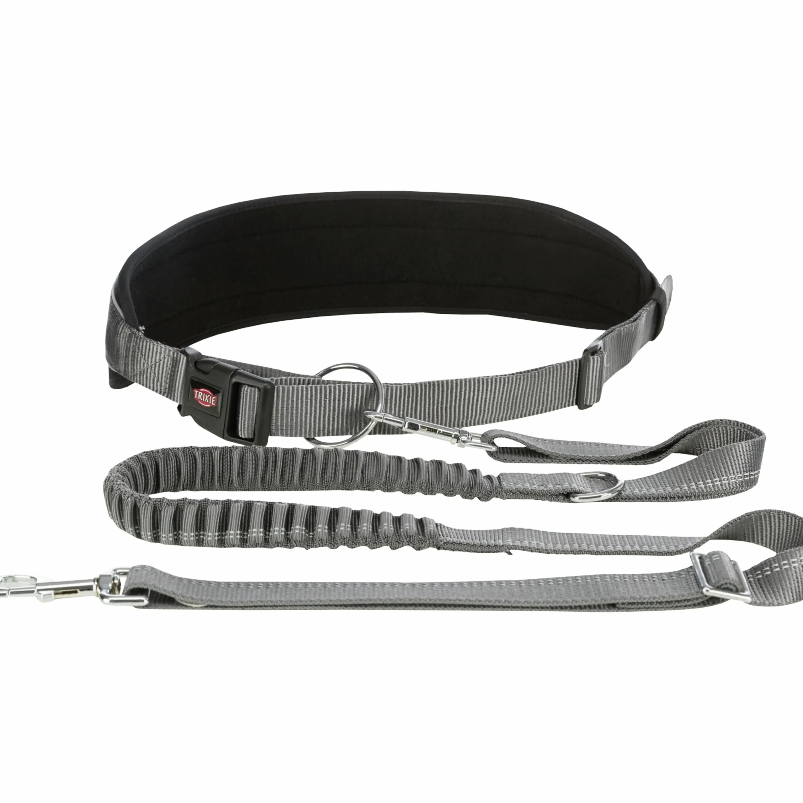 Joggingbälte/koppel Handsfree Midjebälte Grå 75–120cm>Trixie Discount