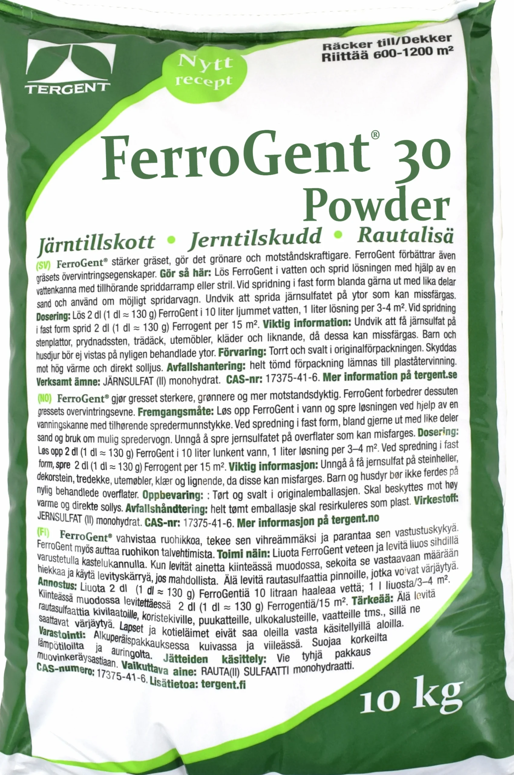 Järnsulfat FerroGent 30 Powder 10kg>Tergent Outlet