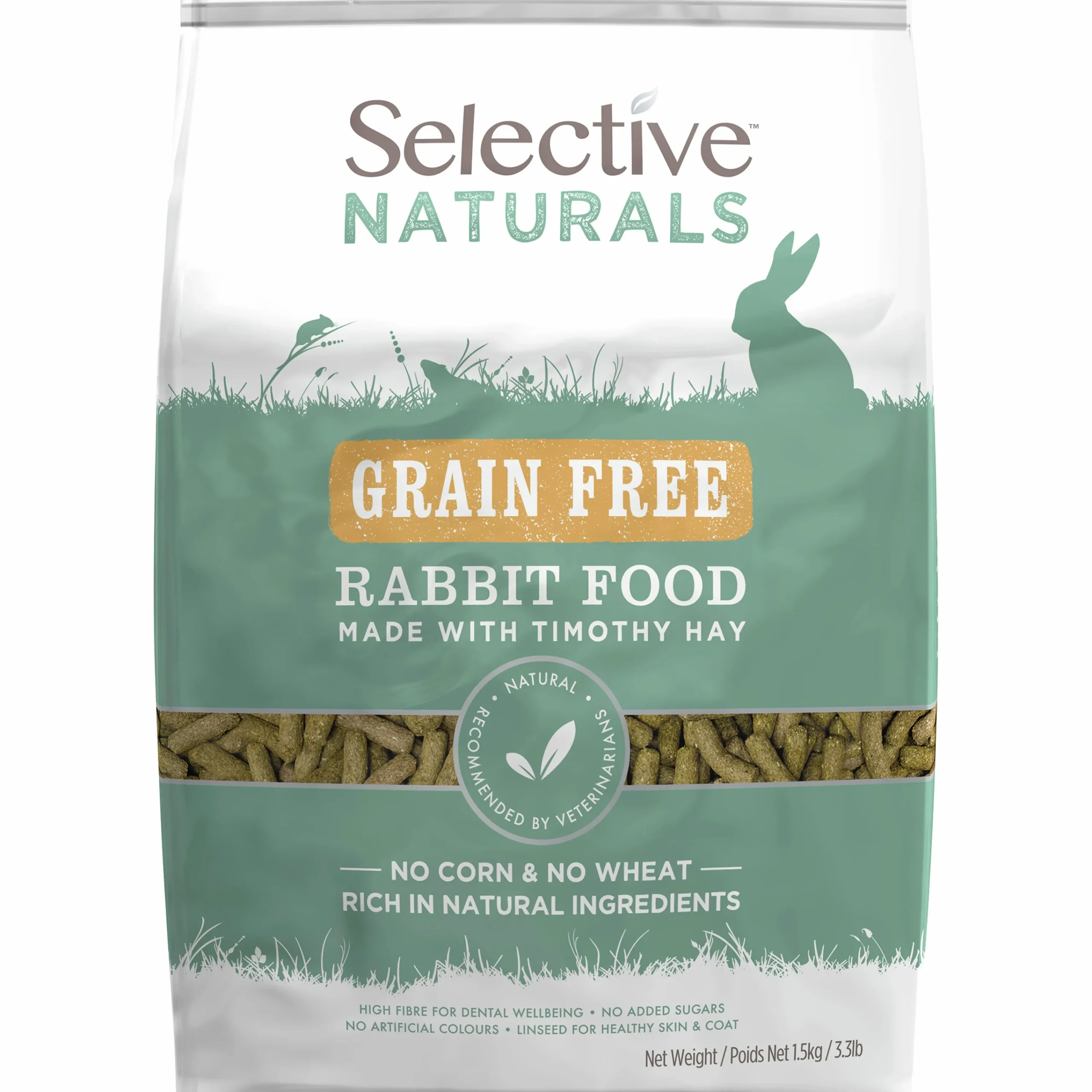 Kaninfoder Adult Grainfree Pellets 1,5kg>Selective Clearance
