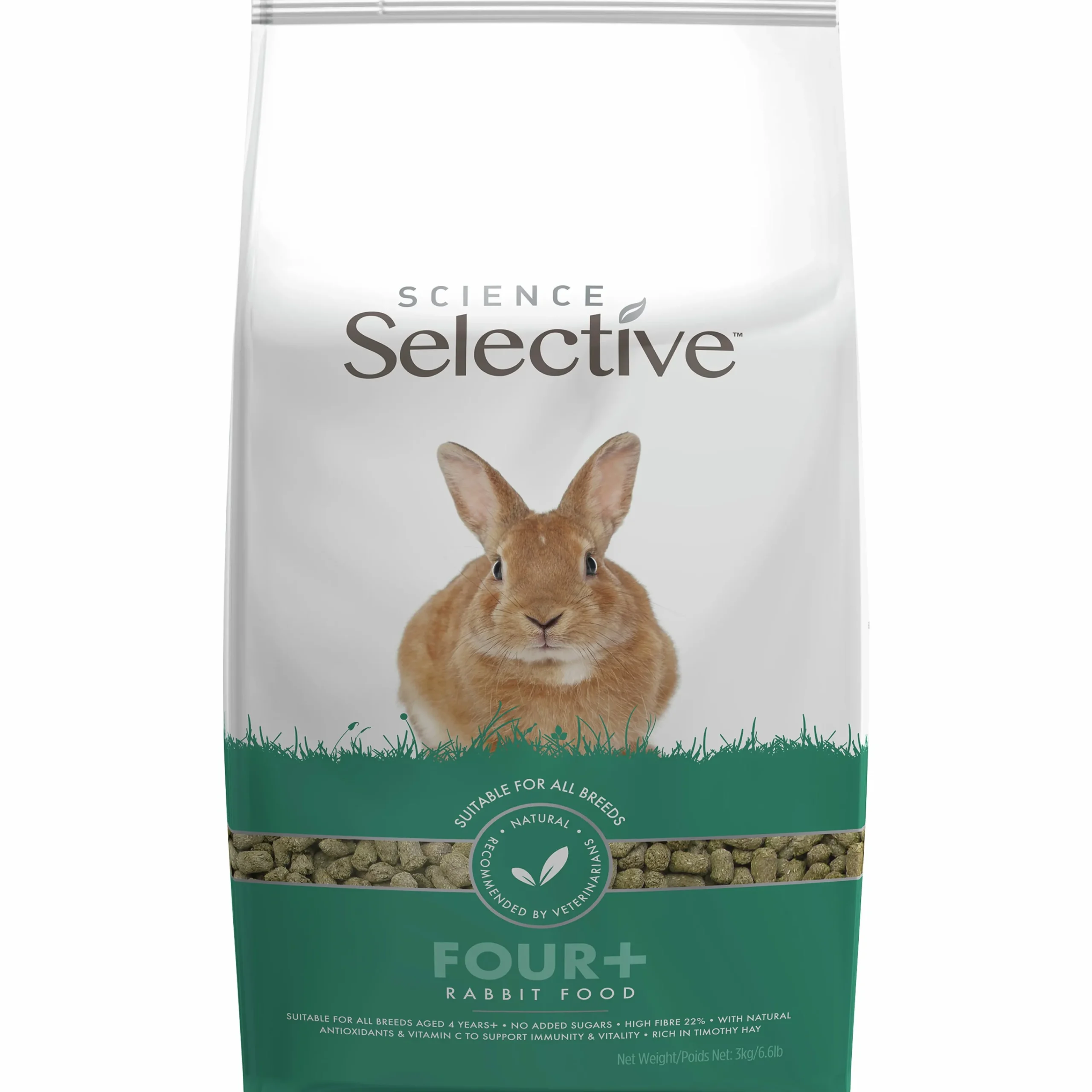 Kaninfoder 4+ Pellets 3kg>Selective Sale