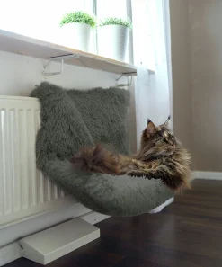 Kattbädd Elementsäng Shaggy Grå 45cm>Dogman Outlet