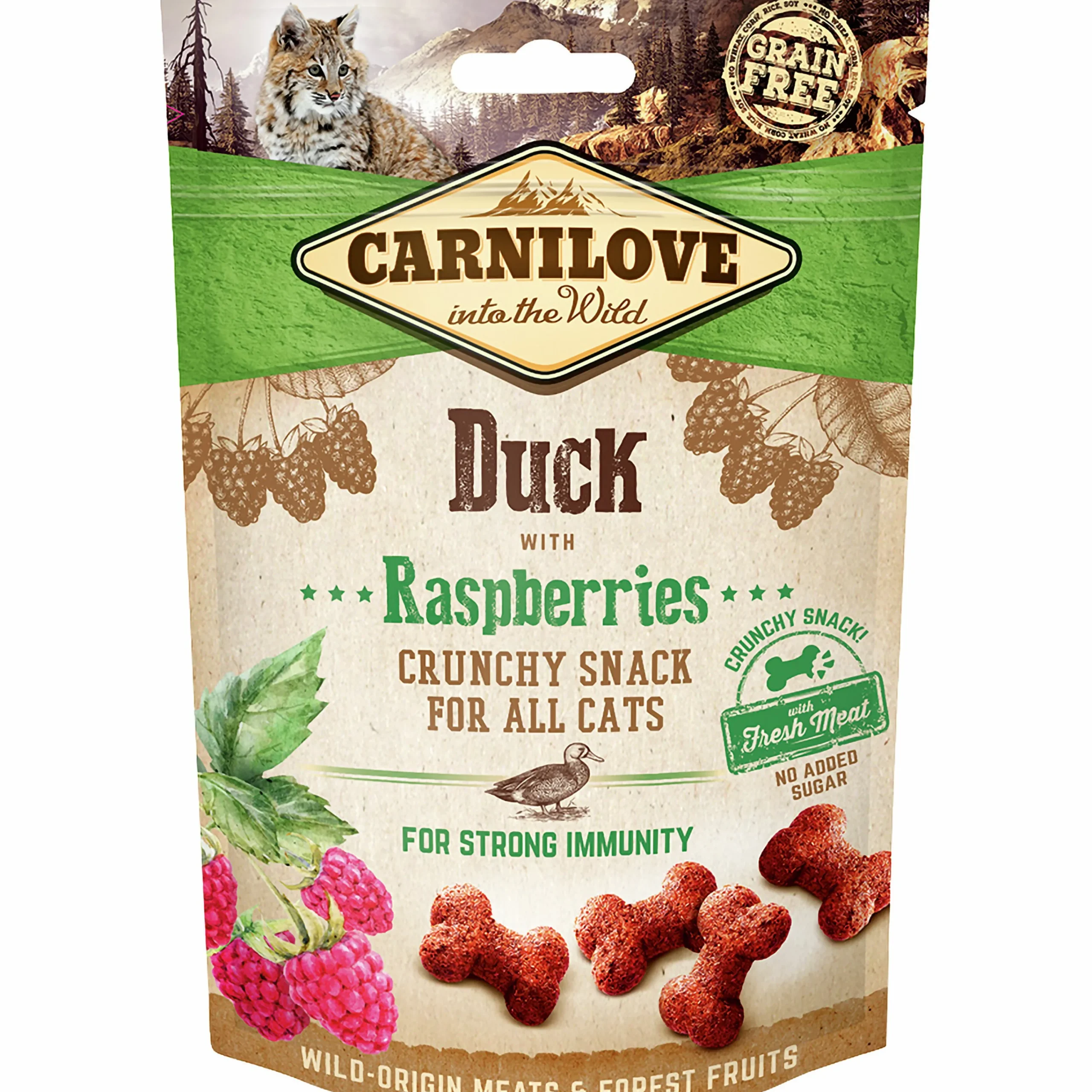 Kattgodis Crunchy Snack Duck 50g>Carnilove Best