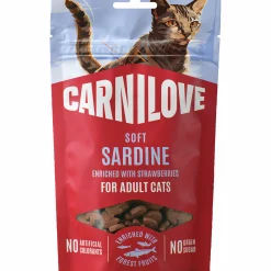 Kattgodis Soft Snack Sardine Strawberry 50g>Carnilove Outlet