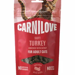 Kattgodis Soft Snack Turkey Catnip 50g>Carnilove
