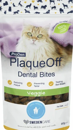 Kattgodis PlaqueOff Dental Bites 60g><noscript><img width=