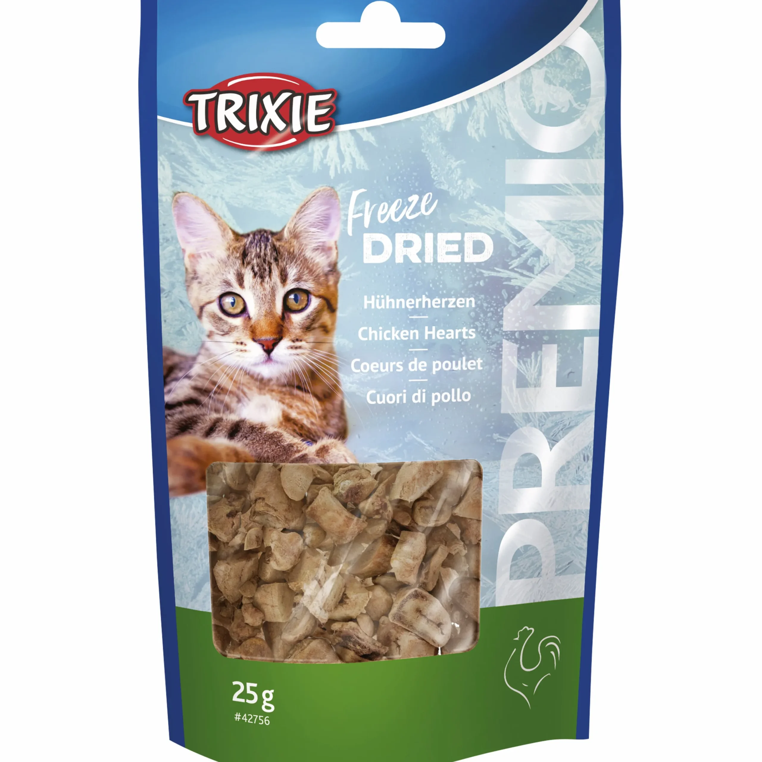 Kattgodis Premio Frystorkade Kycklinghjärtan 25g>Trixie Sale