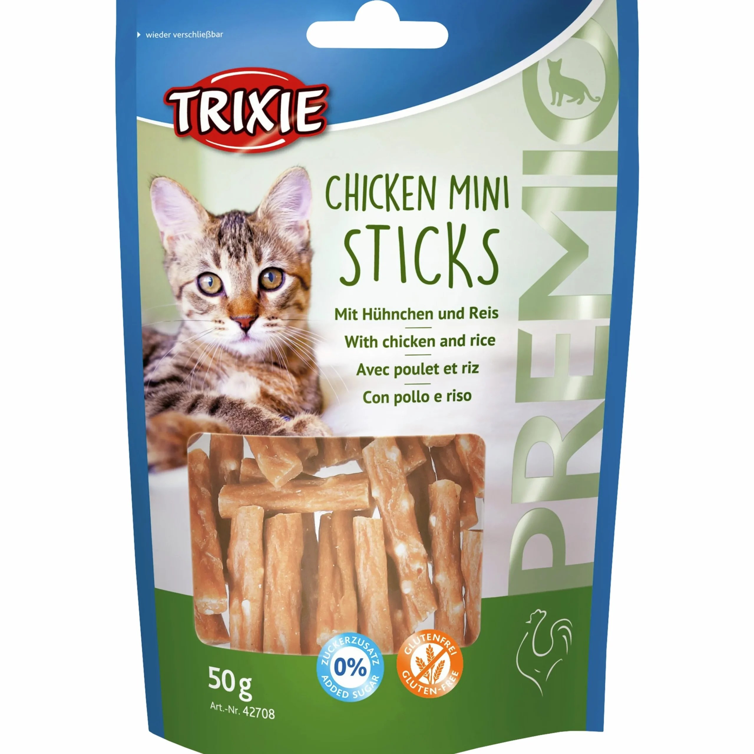 Kattgodis Premio Mini Sticks 50g>Trixie Clearance