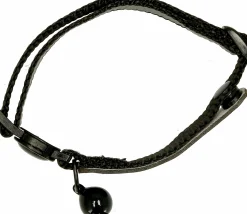 Katthalsband med namn Stina Svart 10mm x 21-30cm>Dogman Outlet
