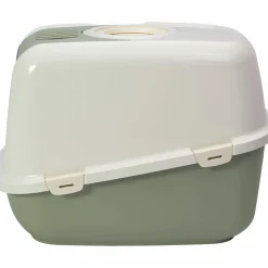 Kattlåda EcoDome Salviagrön/creme 66,5x48,5x46,5cm>Peewee New