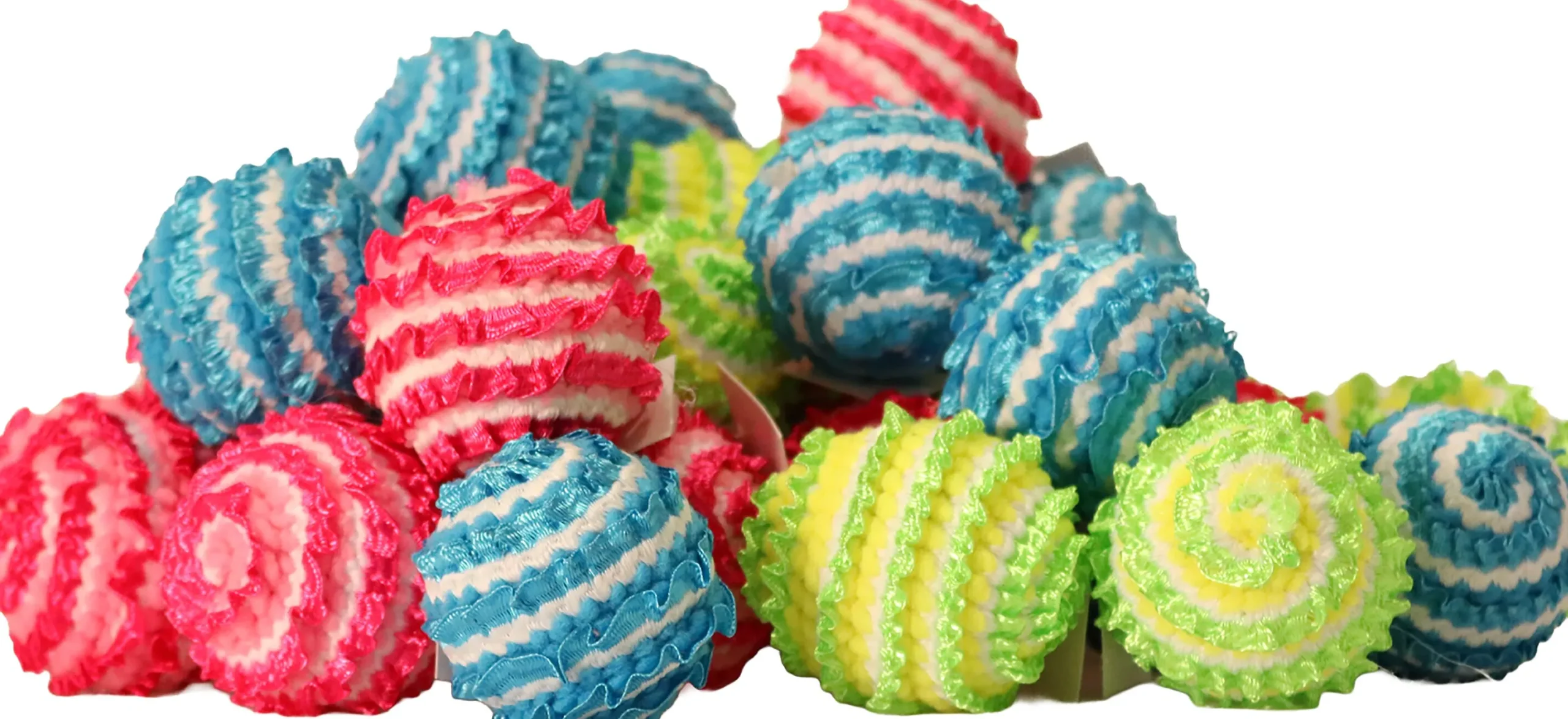 Kattleksak Spetsboll 4cm Blandade färger>Dogman Outlet