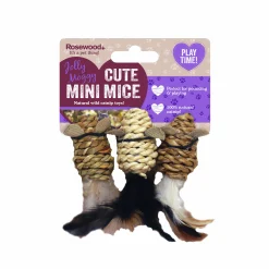 Kattleksak Catnip Mini Mice 3-p>Rosewood Clearance