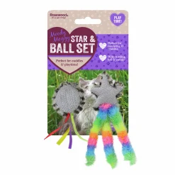 Kattleksak Moody Moggy Star & Bell Set 2-p>Rosewood Hot