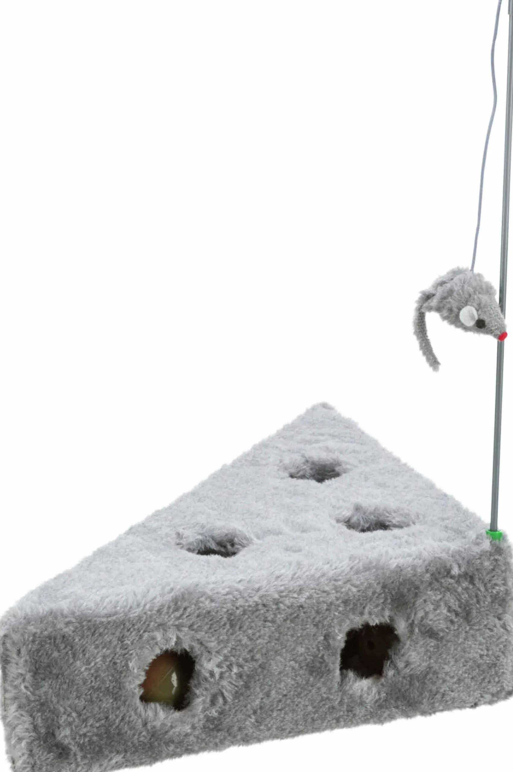 Kattleksak Ost med spö & mus 26cm>Trixie Clearance