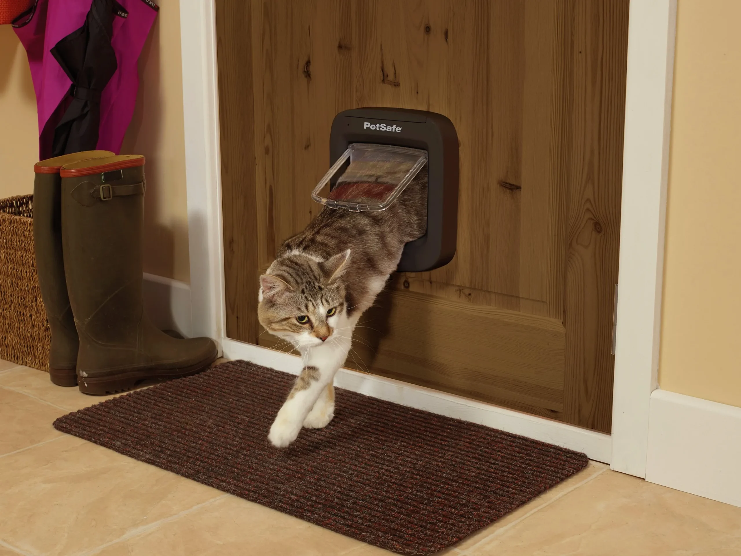 Kattlucka Microchip Brun>Petsafe