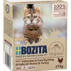 Kattmat Bitar i sås med Kyckling & Kalkon 370g>Bozita Hot