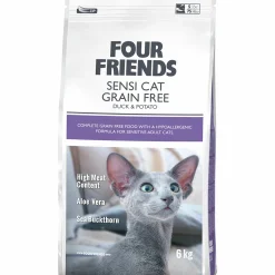 Kattmat Four Friends Adult Sensitive Grainfree Duck 6kg>FourFriends New