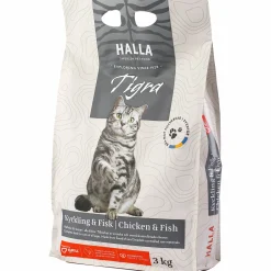 Kattmat Halla Tigra Kattunge & Adult Kyckling/Fisk 3kg>Halla Petfood Sale