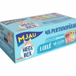 Kattmat Adult Megabox Kött/Fisk i gelé 48x85g>Mjau New