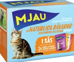 Kattmat Adult Menybox Kött i sås 12x85g>Mjau Hot