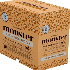 Kattmat Adult Pouches Turkey broth 8x85g>Monster Best
