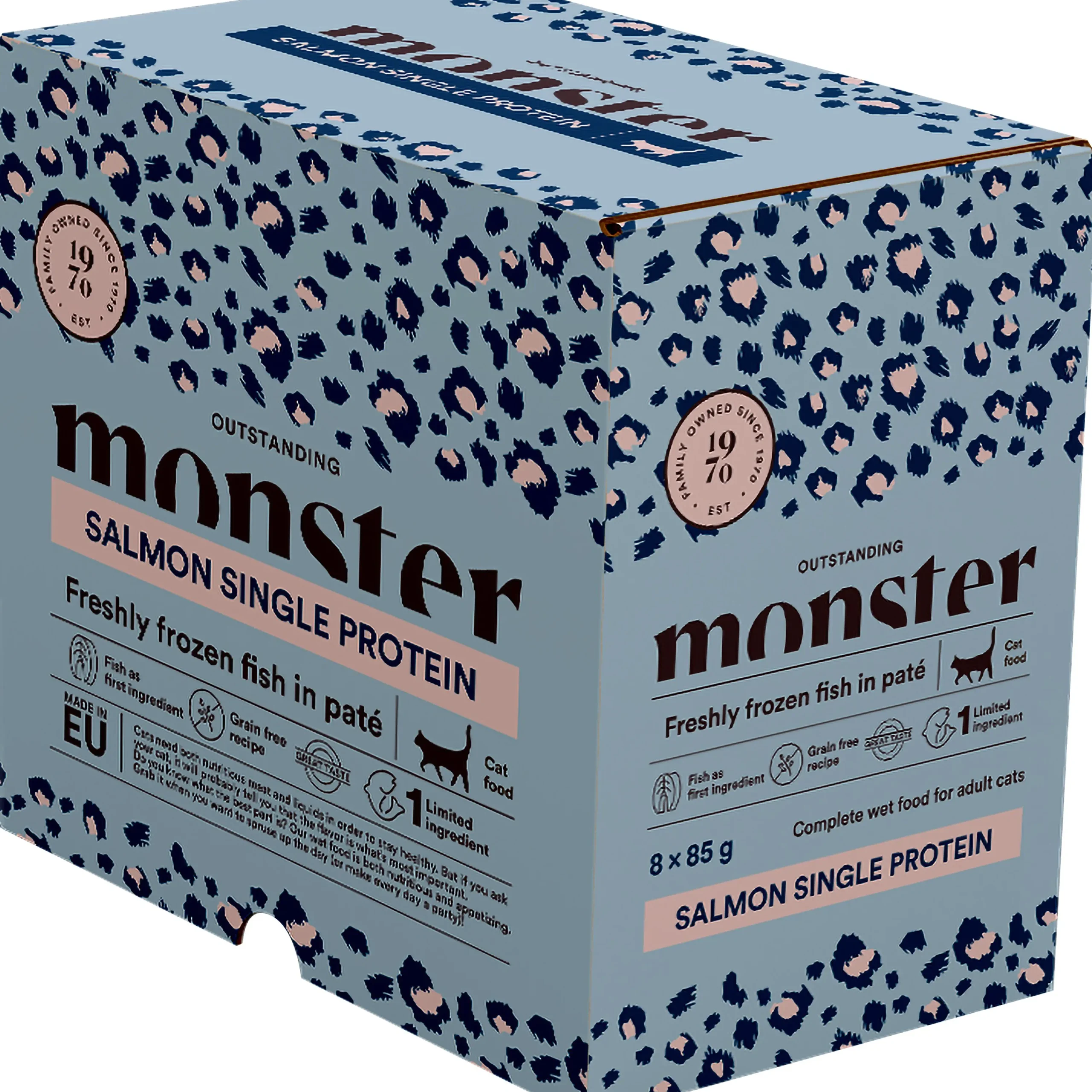 Kattmat Adult Pouches Salmon paté 8x85g>Monster Discount