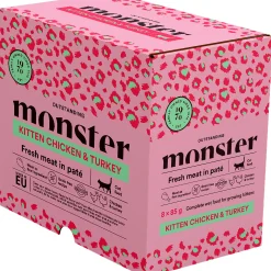 Kattmat Kitten Pouches Chicken/Turkey paté 8x85g>Monster Clearance