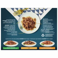 Kattmat Gourmet Perle Menybox Fish i sås 8x85g><noscript><img width=