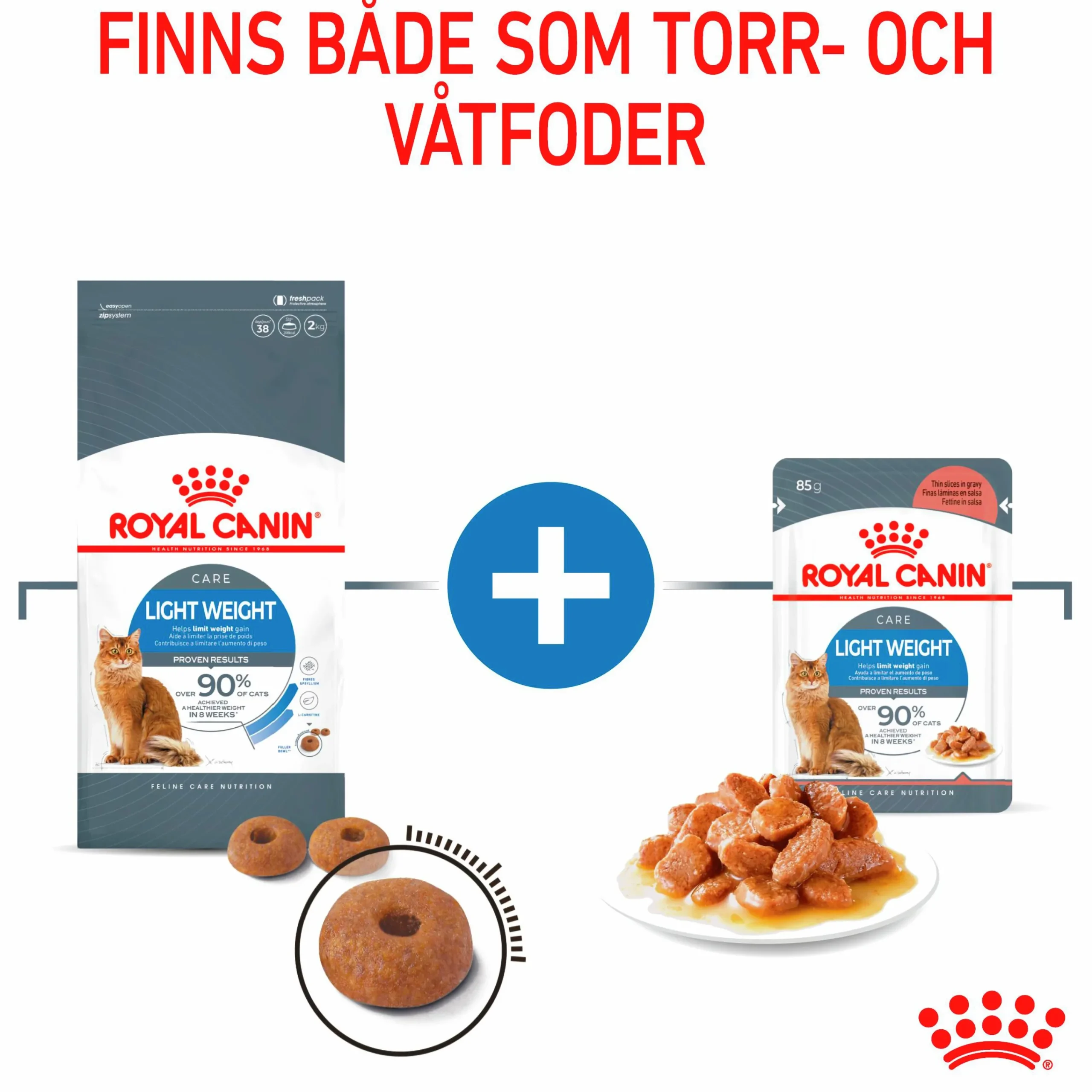 Kattmat Adult Light Weight Pouches Gravy Bitar i sås 12x85g>Royal Canin Online