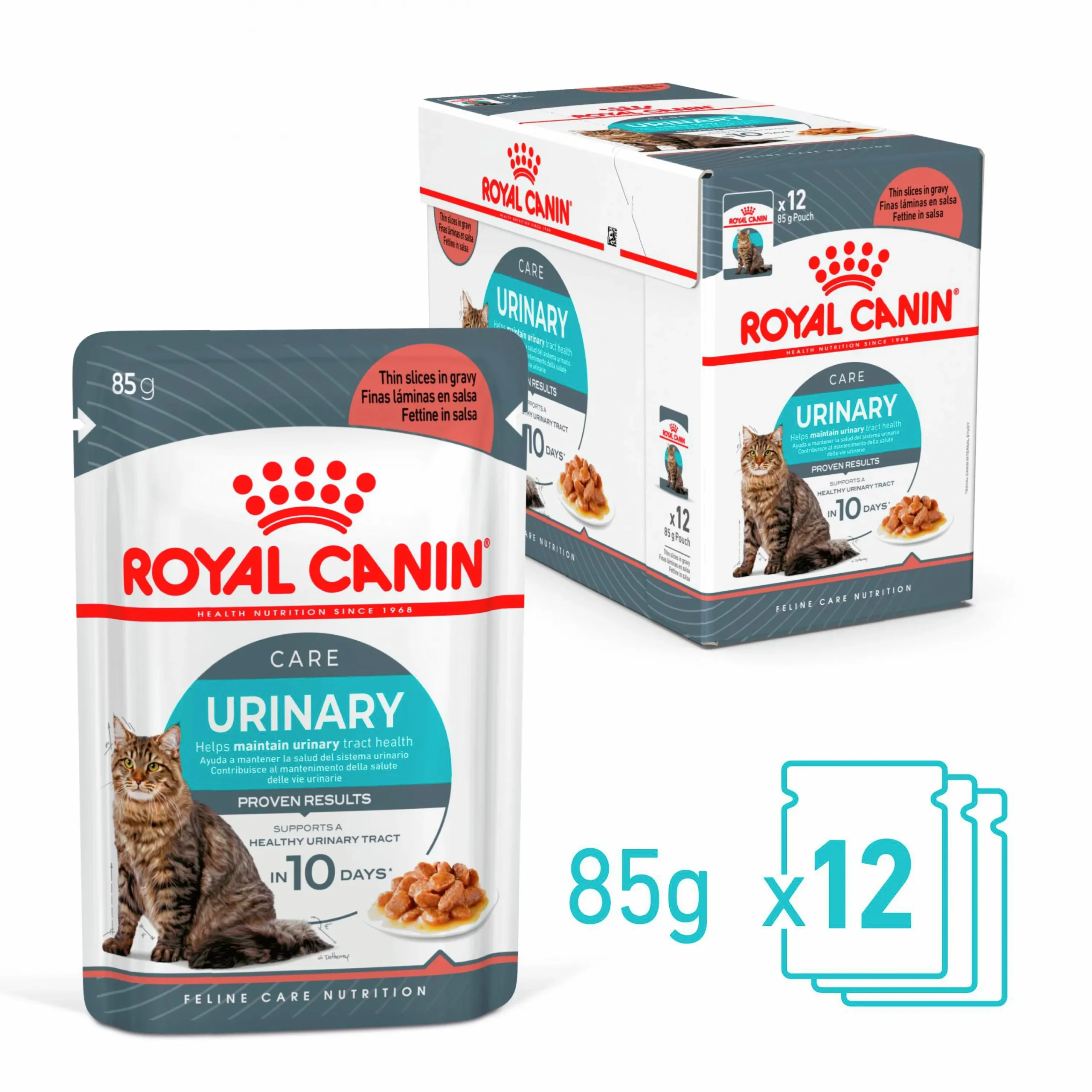 Kattmat Adult Urinary Care Pouches Gravy Bitar i sås 12x85g>Royal Canin Best