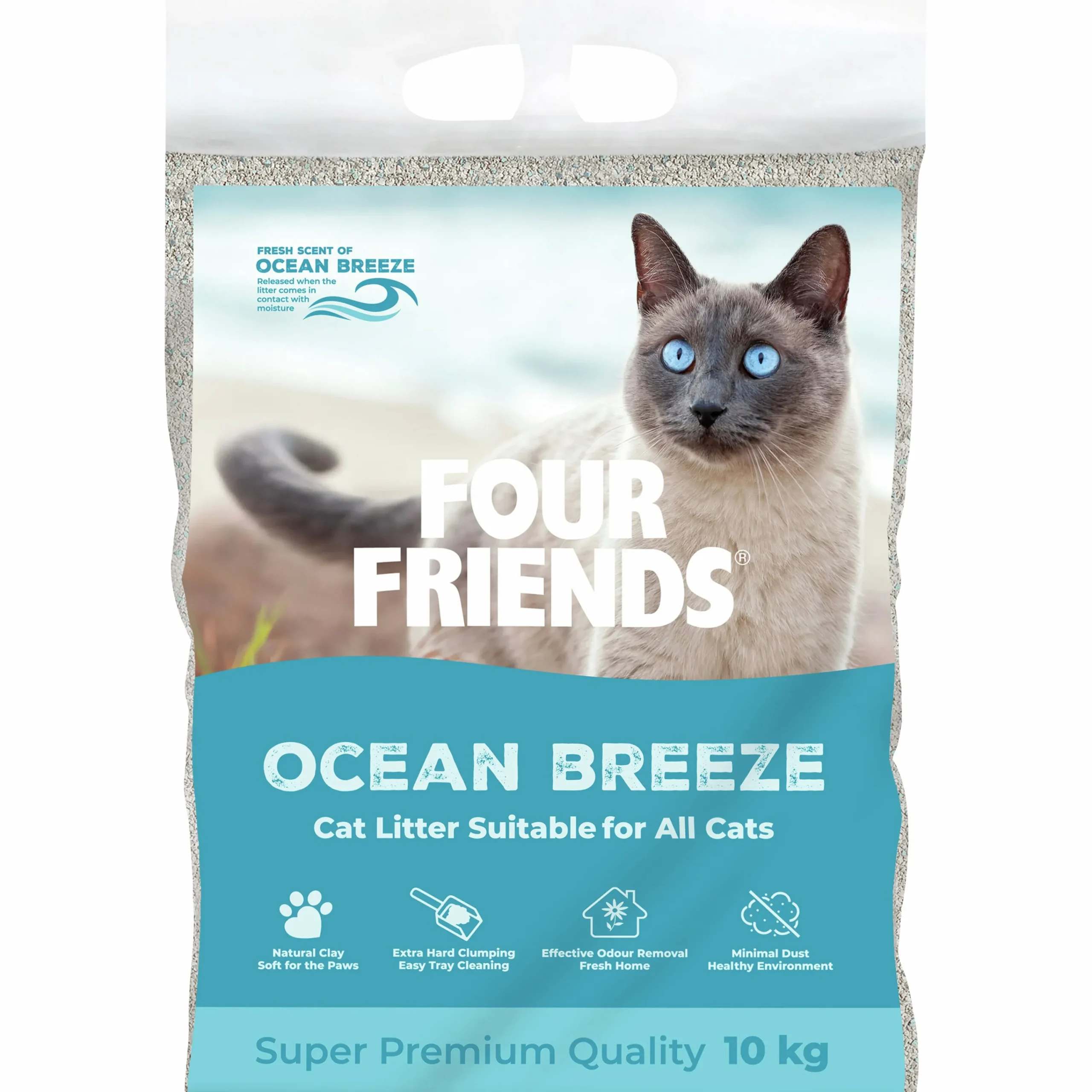 Kattsand Four Friends Ocean Breeze 10kg>FourFriends Outlet