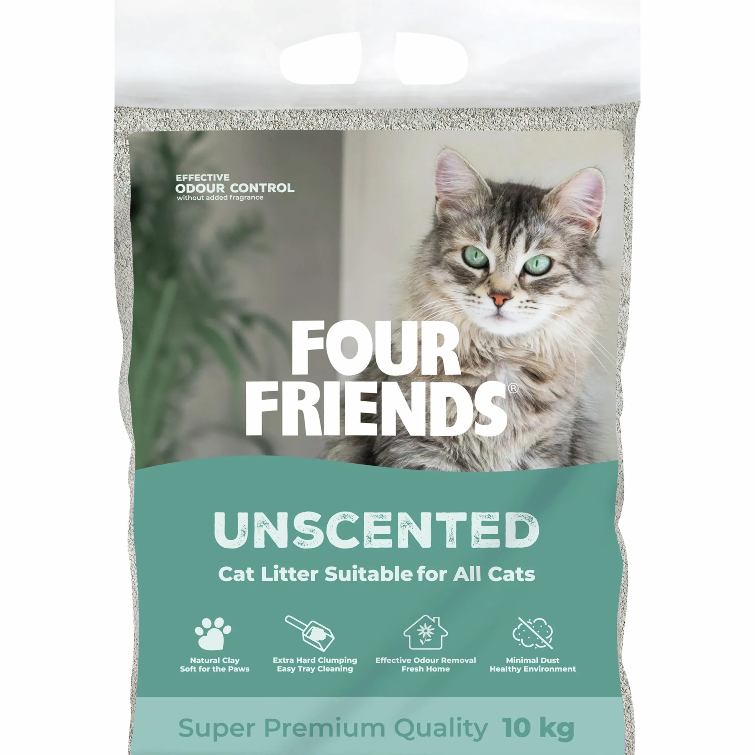 Kattsand Four Friends Unscented 10kg>FourFriends