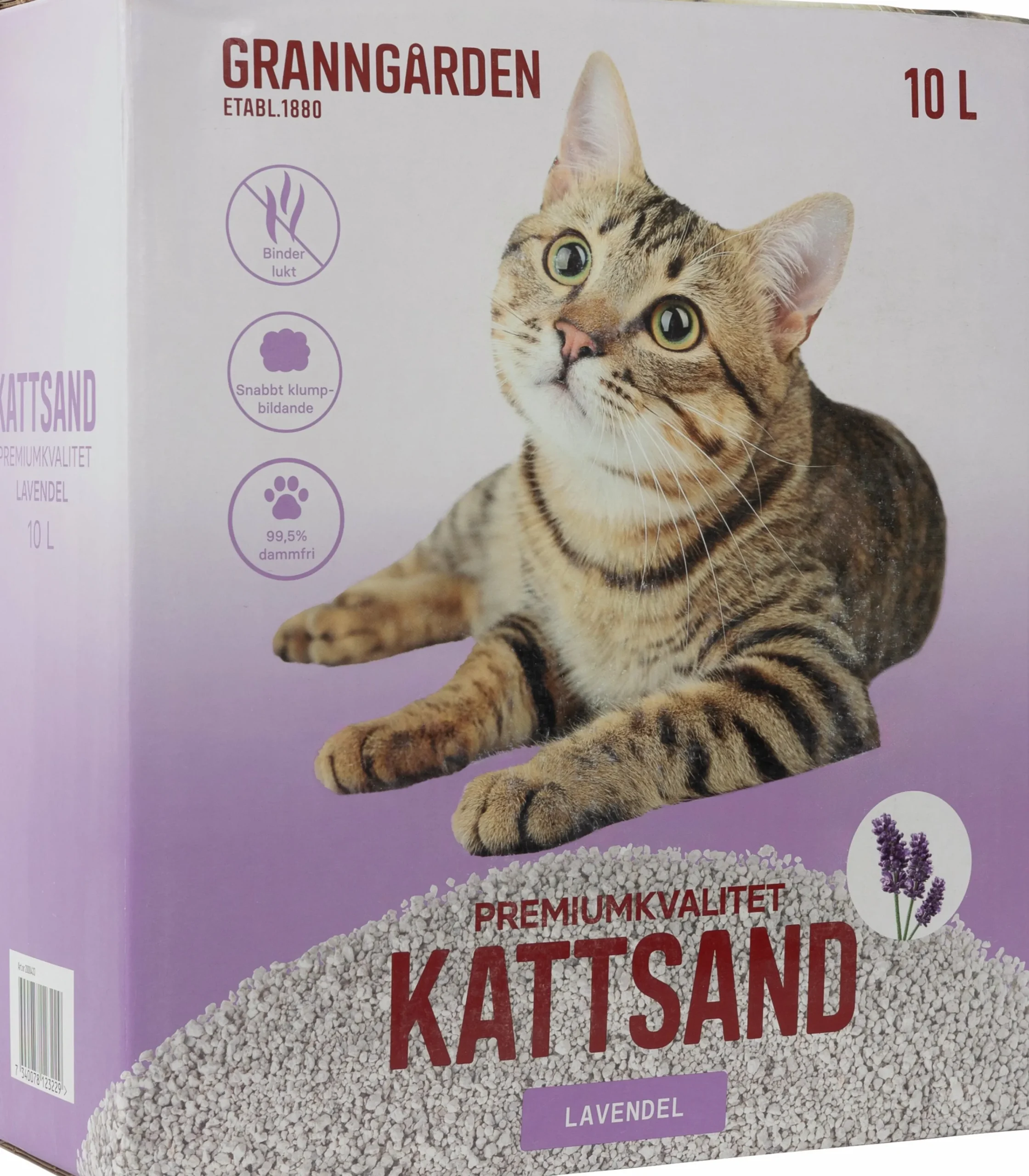 Kattsand Lavendel 10L>Granngården Hot